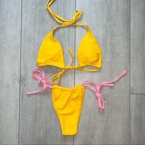 NEW ‘Elise’ Bikini Top and bottoms Mandarin size small.
